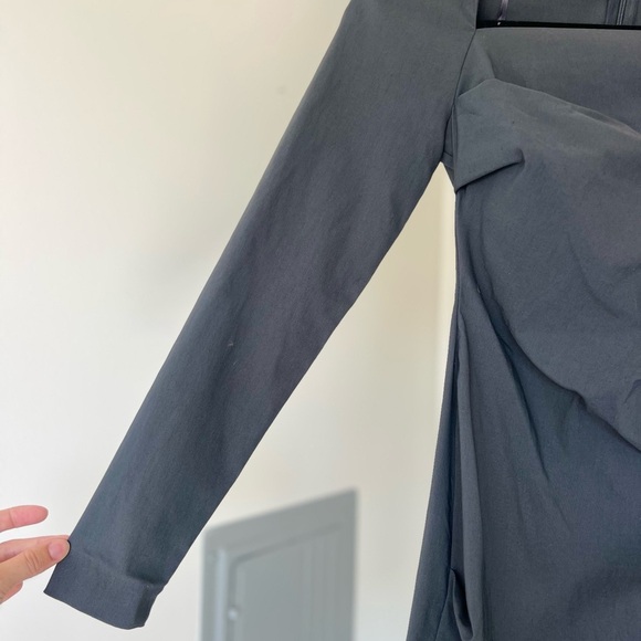 Zara Charcoal Long-Sleeve Dress - Picture 3 of 7